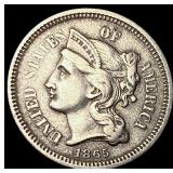 1865 Nickel Three-Cent Piece CLOSELY UNCIRCULATED