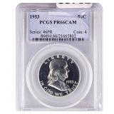 1953 Franklin Half Dollar PCGS PR66 CAM