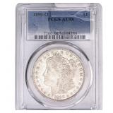 1890-O Morgan Silver Dollar PCGS AU58