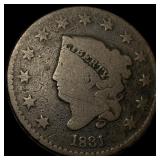 1831 Coronet Head Large Cent HIGH GRADE