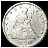 1876-S Silver Twenty Cents ABOUT UNCIRCULATED