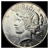 1926-S Silver Peace Dollar CHOICE BU
