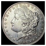 1888-S Silver Morgan Dollar CHOICE AU