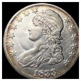 1833 Capped Bust Half Dollar NEARLY UNCIRCULATED