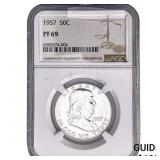 1957 Franklin Half Dollar NGC PF69