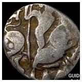 India Rajput Silver Jital 700-1000 AD NEARLY UNCI