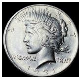 1921 Silver Peace Dollar CLOSELY UNCIRCULATED
