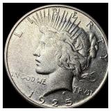 1925-S Silver Peace Dollar CLOSELY UNCIRCULATED
