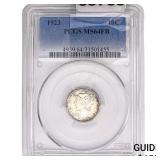 1923 Mercury Silver Dime PCGS MS64 FB