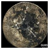 1808 Colonial Spain Silver 8 Reales Chopmarks NEAR