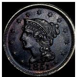 1851 Braided Hair Large Cent UNCIRCULATED