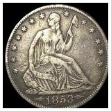 1853-O Arrows Seated Liberty Half Dollar ABOUT UNC