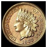 1863 Indian Head Cent CLOSELY UNCIRCULATED