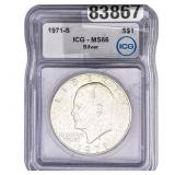 1971-S Eisenhower Dollar ICG MS66 Silver