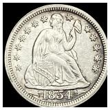 1854 Arrows Seated Liberty Dime CLOSELY  UNCIRCUL