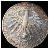 1988 Germany Silver 10 Marks CLOSELY UNCIRCULATED