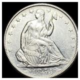 1855-O Silver Half Dollar CLOSELY  UNCIRCULATED