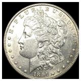1891-S Silver Morgan Dollar CLOSELY UNCIRCULATED