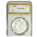 1900 Morgan Silver Dollar PGA MS65