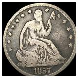 1857-O Silver Half Dollar LIGHTLY CIRCULATED