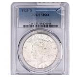 1923-D Silver Peace Dollar PCGS MS61
