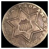 1852 Silver Three-Cent Piece LIGHTLY CIRCULATED