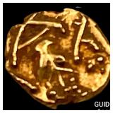 1600-1800 India .014oz Gold Fanam UNCIRCULATED