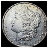 1901 Morgan Silver Dollar NEARLY UNCIRCULATED