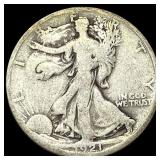 1921-D Silver Walking Liberty Half Dollar  NICELY