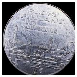 1977 Finland Silver 10 Markaa CLOSELY UNCIRCULATED
