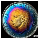 1939 Canada Silver 1 Dollar Toned UNCIRCULATED