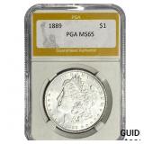 1889 Morgan Silver Dollar PGA MS65