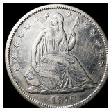 1870-S Silver Half Dollar NEARLY UNCIRCULATED