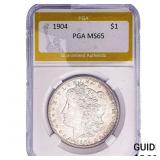 1904 Morgan Silver Dollar PGA MS65