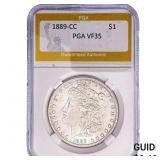 1889-CC Morgan Silver Dollar PGA VF35