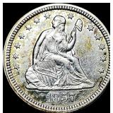 1857 Seated Liberty Quarter CLOSELY UNCIRCULATED