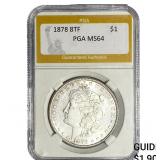 1878 8TF Morgan Silver Dollar PGA MS64