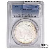 1924 Silver Peace Dollar PCGS MS64