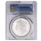 1886 Morgan Silver Dollar PCGS MS65 PL