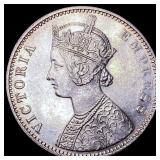 1901 India-British Silver Rupee UNCIRCULATED
