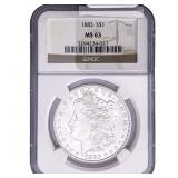 1883 Morgan Silver Dollar NGC MS63