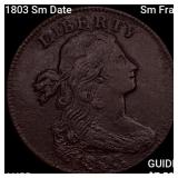 1803 Sm Date Sm Frac Draped Bust Large Cent HIGH G