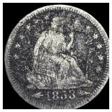 1853-O Silver Seated Liberty Quarter NICELY CIRCUL