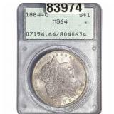 1884-O Morgan Silver Dollar PCGS MS64