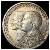 1964 Greece .3222oz Silver 30 Drachmai CLOSELY UNC