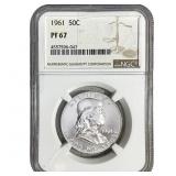 1961 Franklin Half Dollar NGC PF67