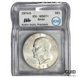 1974-S Eisenhower Dollar ICG MS67+ Silver