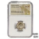 Roman Valerian I, AD 253-260 BI Double-Denarius