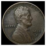 1911-S Lincoln Wheat Cent NEARLY UNCIRCULATED