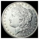 1887-S Silver Morgan Dollar CHOICE AU